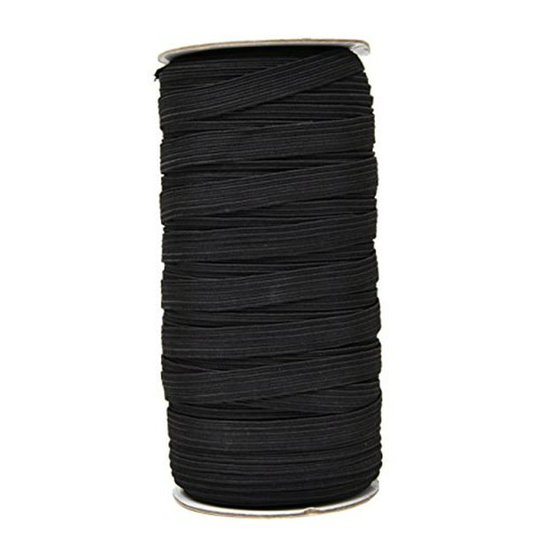 10 Yards Elastic Band Cord 5mm 6mm Trim String DIY Sewing Braided Black White 